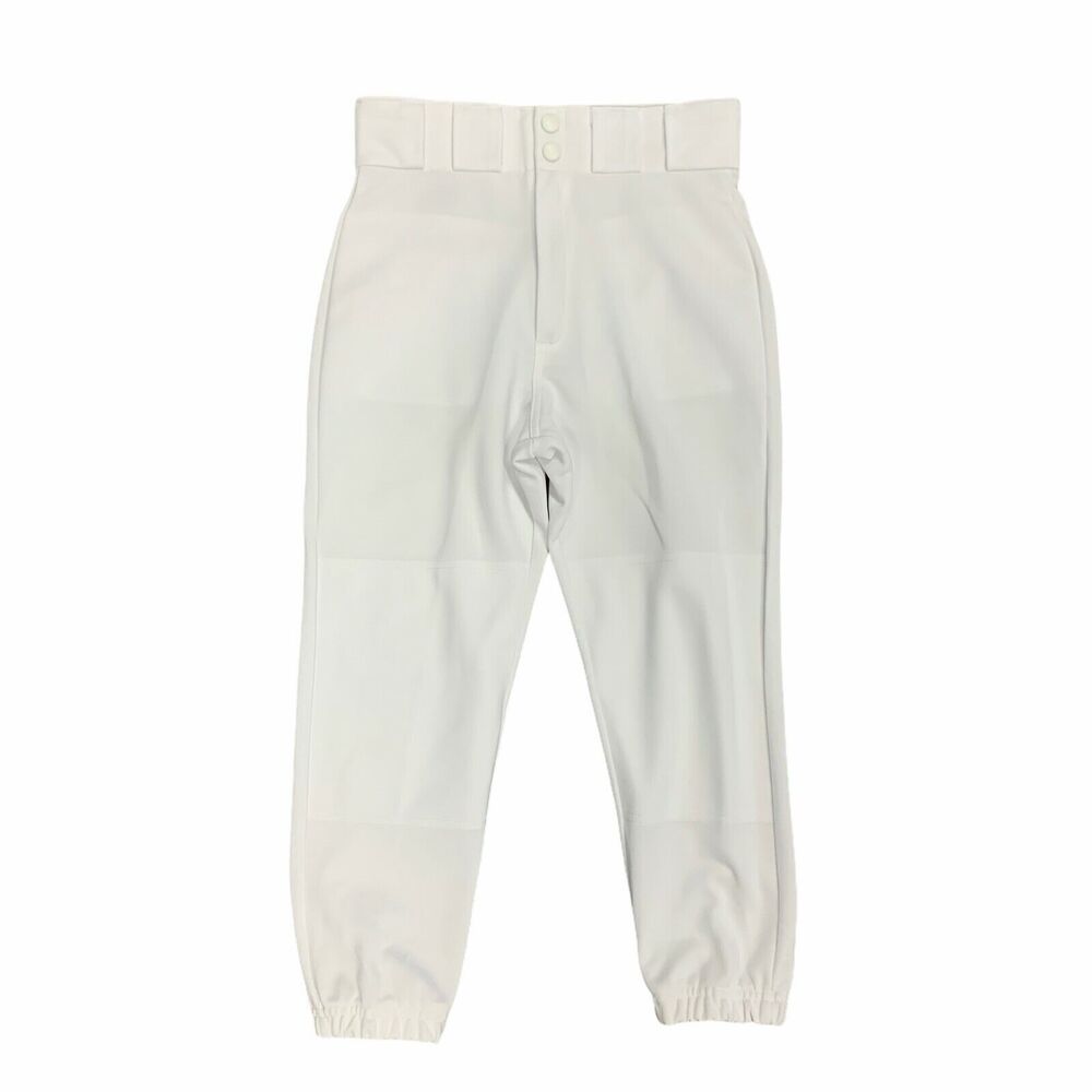 Easton Baseball Pants Youth Boys M Medium White Elastic Ankle Softball Tee Ball